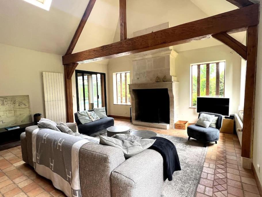 Longere Normande, Piscine Privee Chauffee Et Parc Villa Saint-Pierre-des-Ifs  Ngoại thất bức ảnh